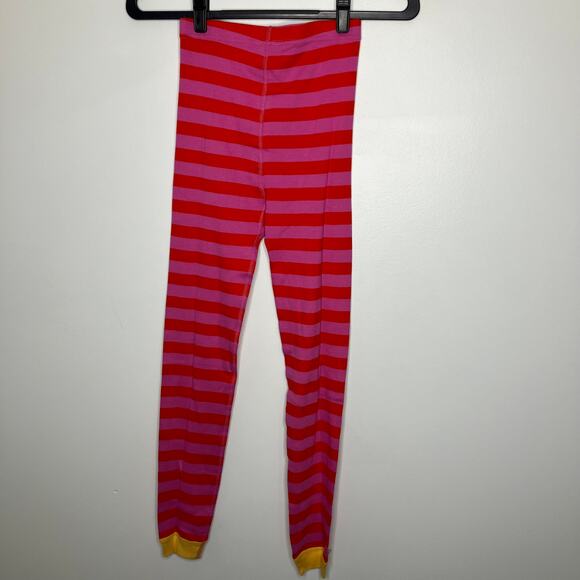 NWT HANNA ANDERSSON Striped Long John Pajama Set Red Pink 12 - Picture 6 of 7